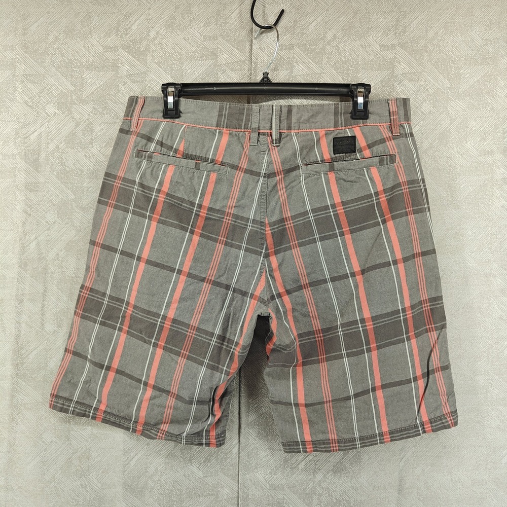 Oakley Shorts Mens 38 Gray Plaid Regular Fit Cotton Casual Summer Golf - Picture 2 of 11